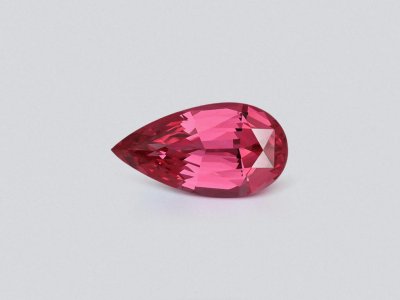 Spinel Mahenge Vibrant pink red pear cut 4.41 carats, Tanzania photo