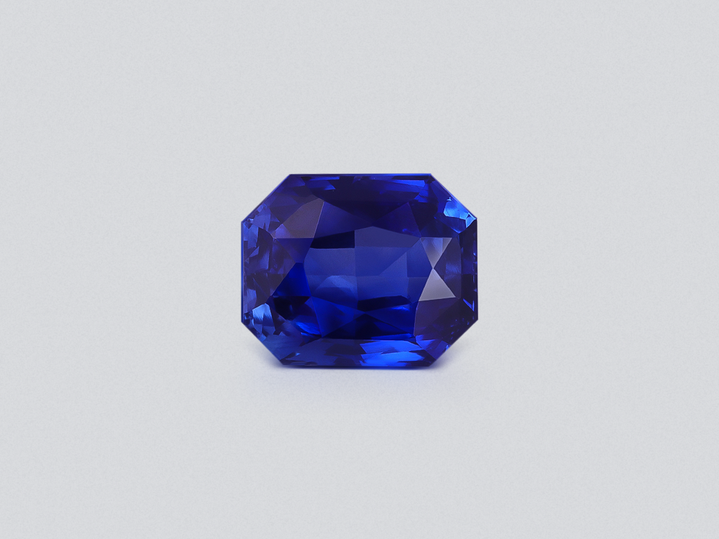 Sapphire Royal Blue radiant cut 5.02 carats, Sri Lanka Image №1