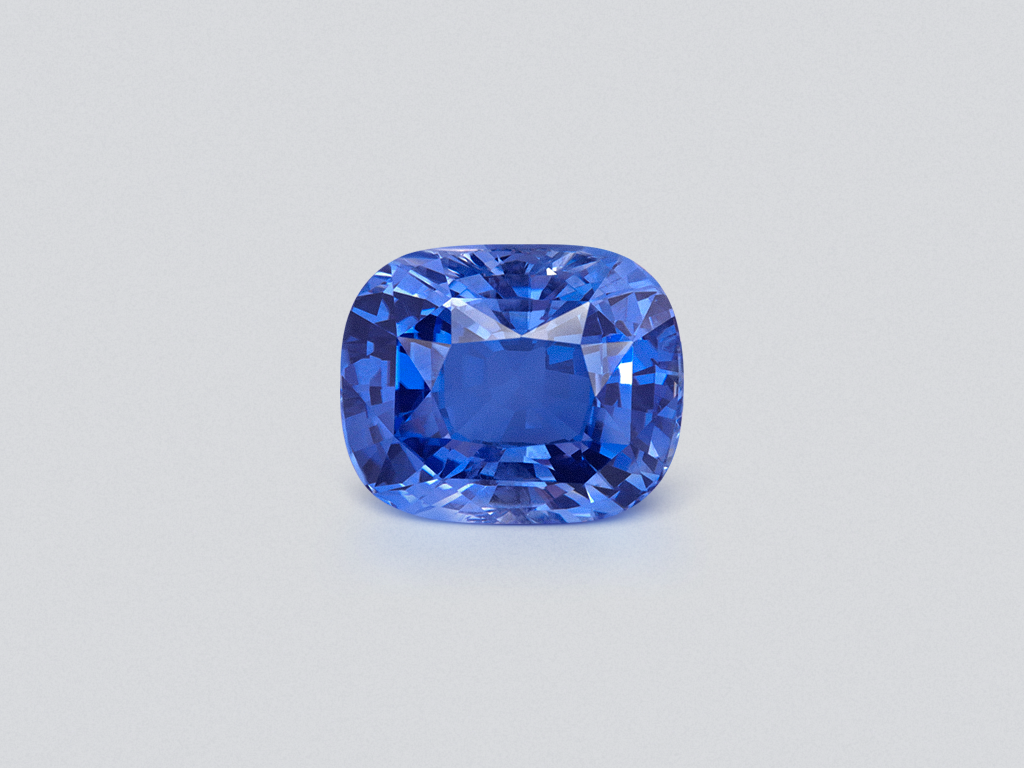 Large unheated sapphire Cornflower Blue cushion cut 18.32 carats, Sri Lanka Image №1