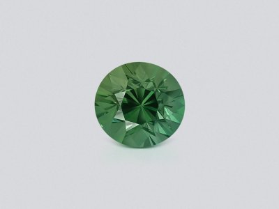 Unheated green sapphire  round cut 1.08 carats, Madagascar  photo