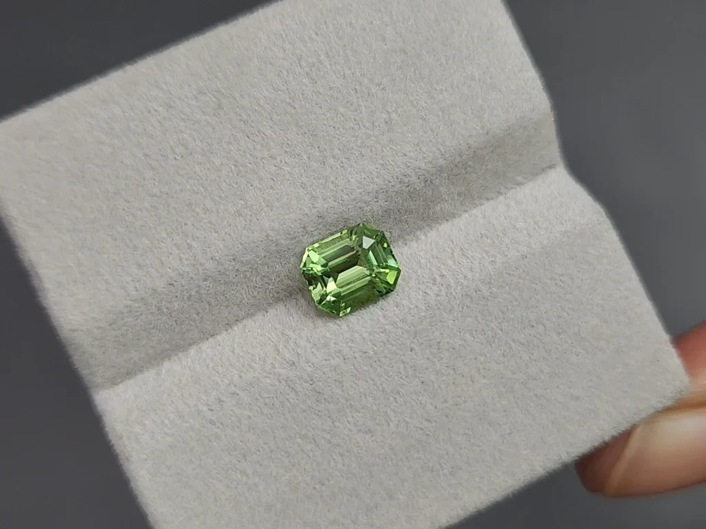 Garnet tsavorite octagon cut 1.53 carats, Tanzania  Image №4