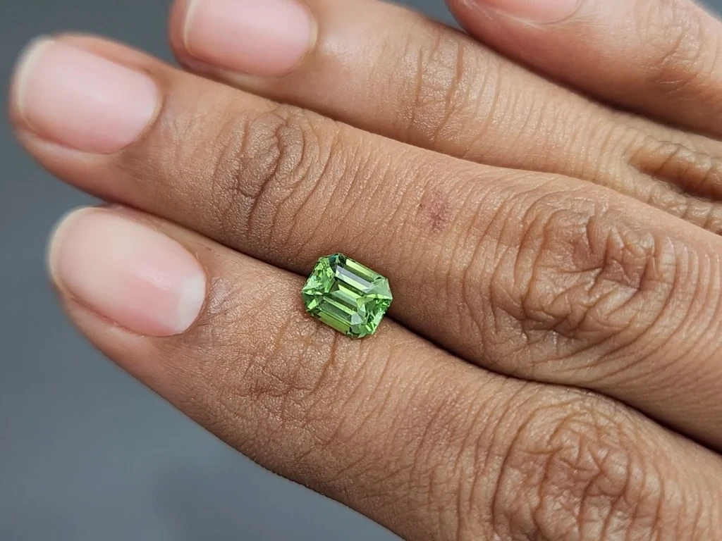 Garnet tsavorite octagon cut 1.53 carats, Tanzania  Image №2