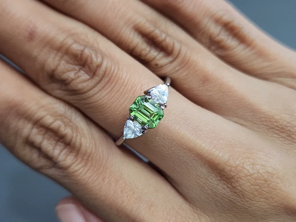 Garnet tsavorite octagon cut 1.53 carats, Tanzania  Image №5