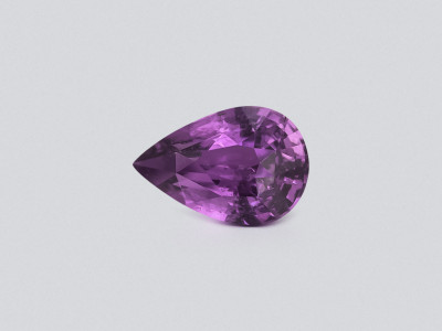 Unheated purple sapphire pear cut 1.66 carats, Madagascar photo