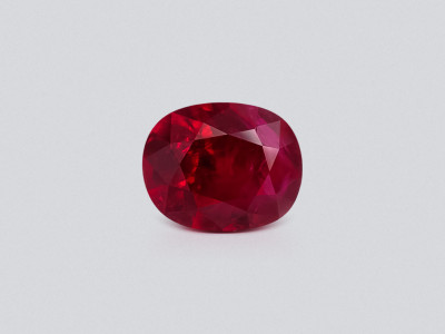 Unheated ruby oval cut 1.30 carats, Mogok, GRS  photo