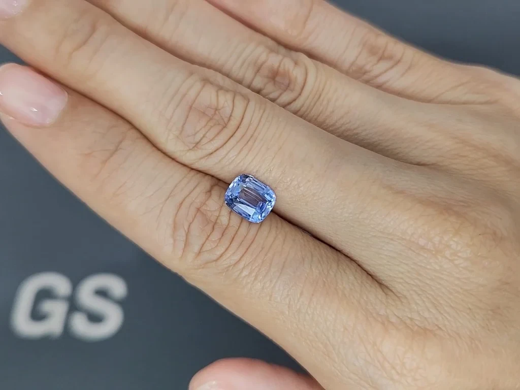 Unheated blue sapphire cushion cut 2.16 carats, Sri Lanka Image №2