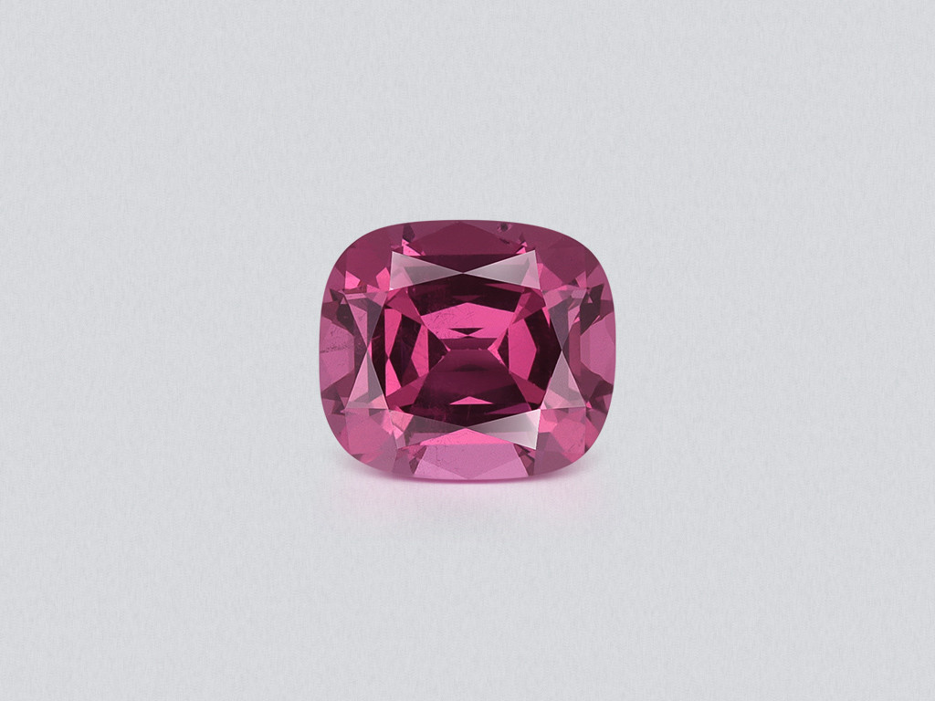 Garnet rhodolite cushion cut  2.19 carats, Madagascar Image №1