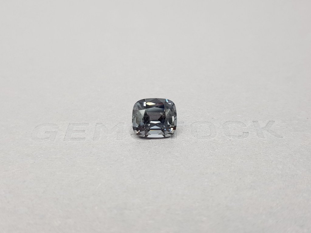 Cushion cut steel gray spinel from Burma 3.06 ct Image №1