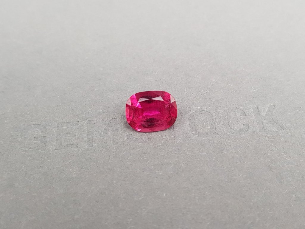 Hot pink cushion cut rubellite 2.38 ct, Africa Image №2