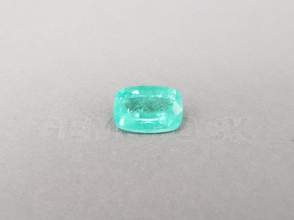 Neon greenish blue cushion cut Paraiba 8.58 carats, Mozambique Image №1
