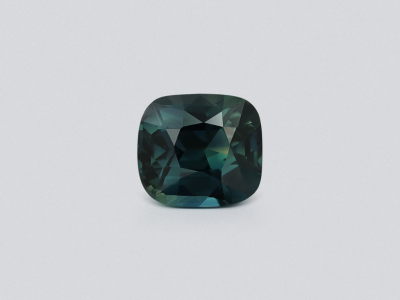 Unheated Teal sapphire cushion cut 2.04 carats, Sri Lanka photo