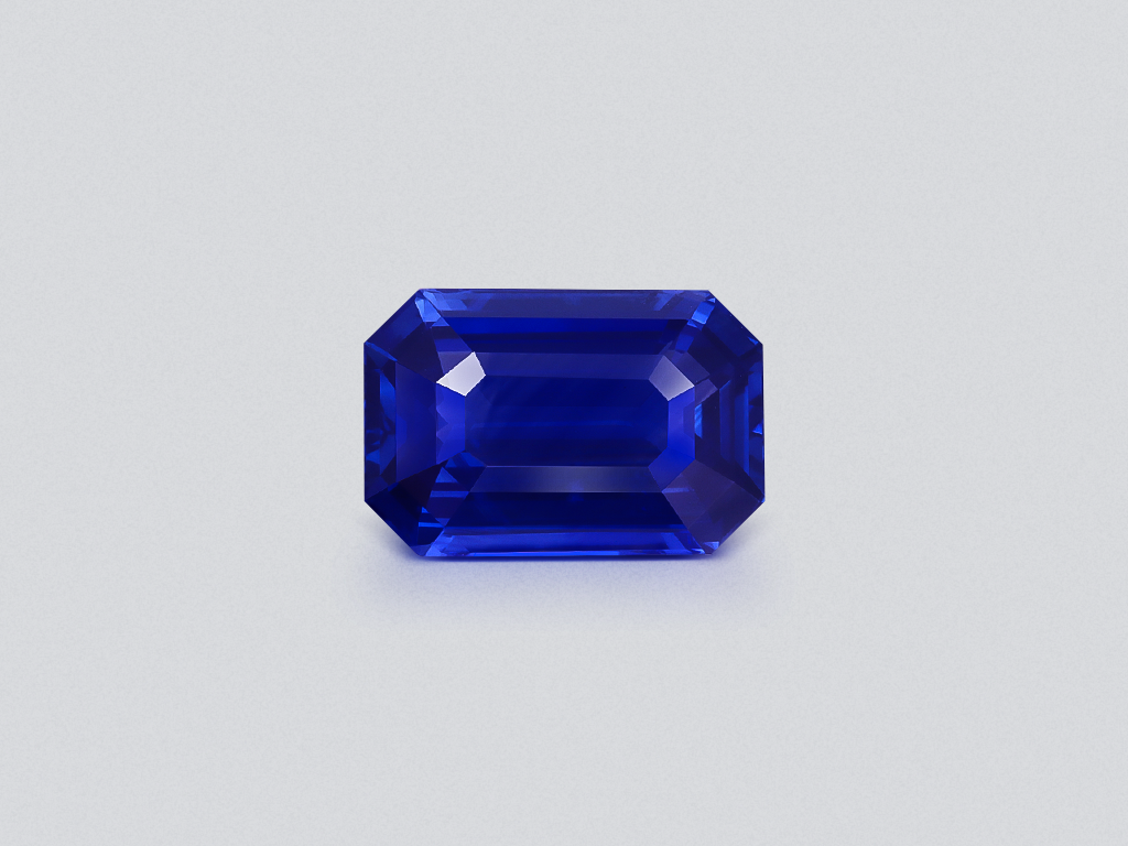 Sapphire Royal Blue octagon cut 4.01 carats, Sri Lanka Image №1
