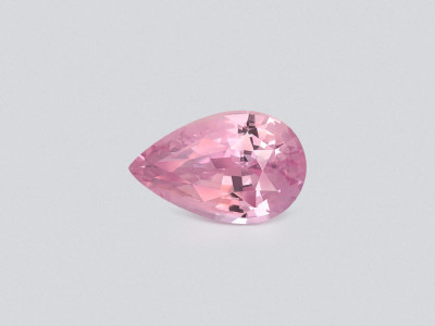 Unheated Padparadscha sapphire pear cut 4.52 carats, Sri Lanka  photo