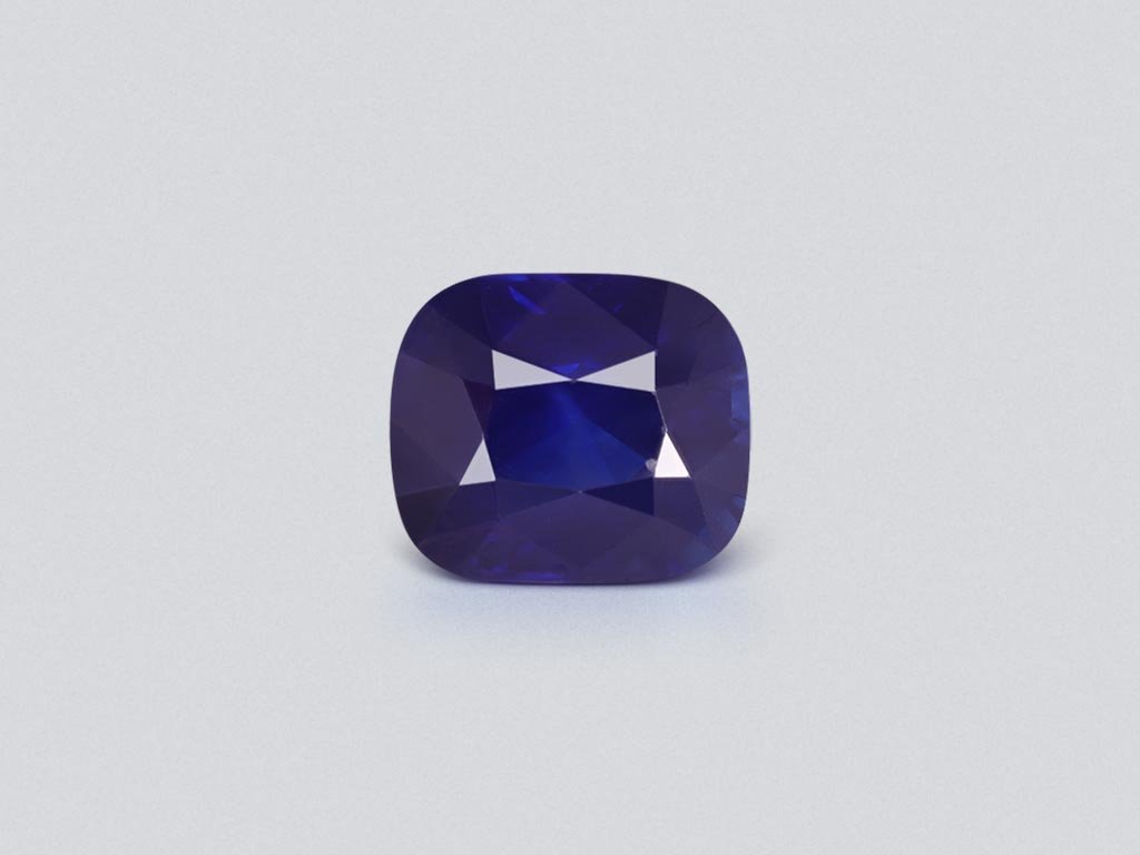 Blue sapphire cushion cut 4.06 carats, Sri Lanka Image №1