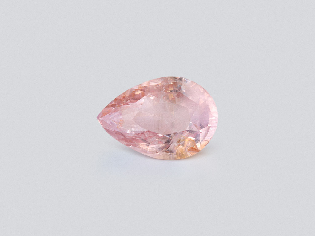 Unheated sapphire Padparadscha pear cut 3.54 carats, Sri Lanka Image №1