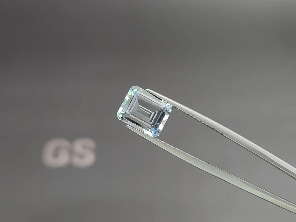 Aquamarine octagon cut 3.40 carats, Madagascar  Image №3