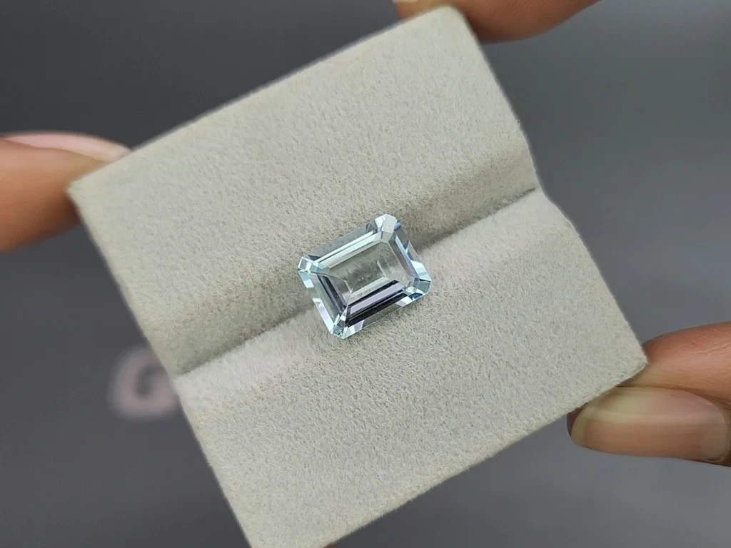 Aquamarine octagon cut 3.40 carats, Madagascar  Image №4