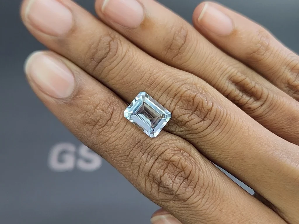 Aquamarine octagon cut 3.40 carats, Madagascar  Image №2