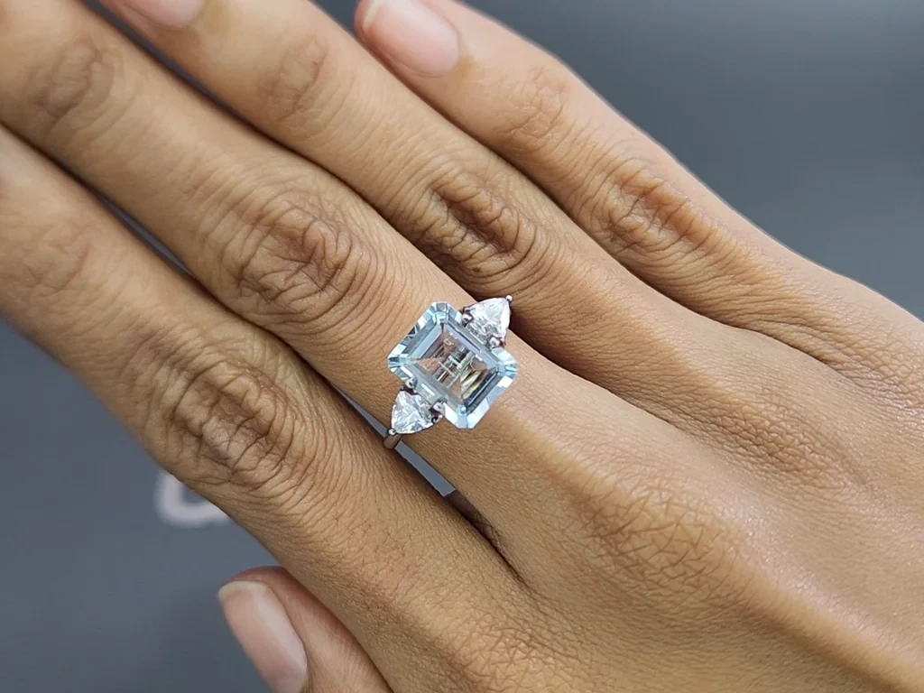 Aquamarine octagon cut 3.40 carats, Madagascar  Image №5