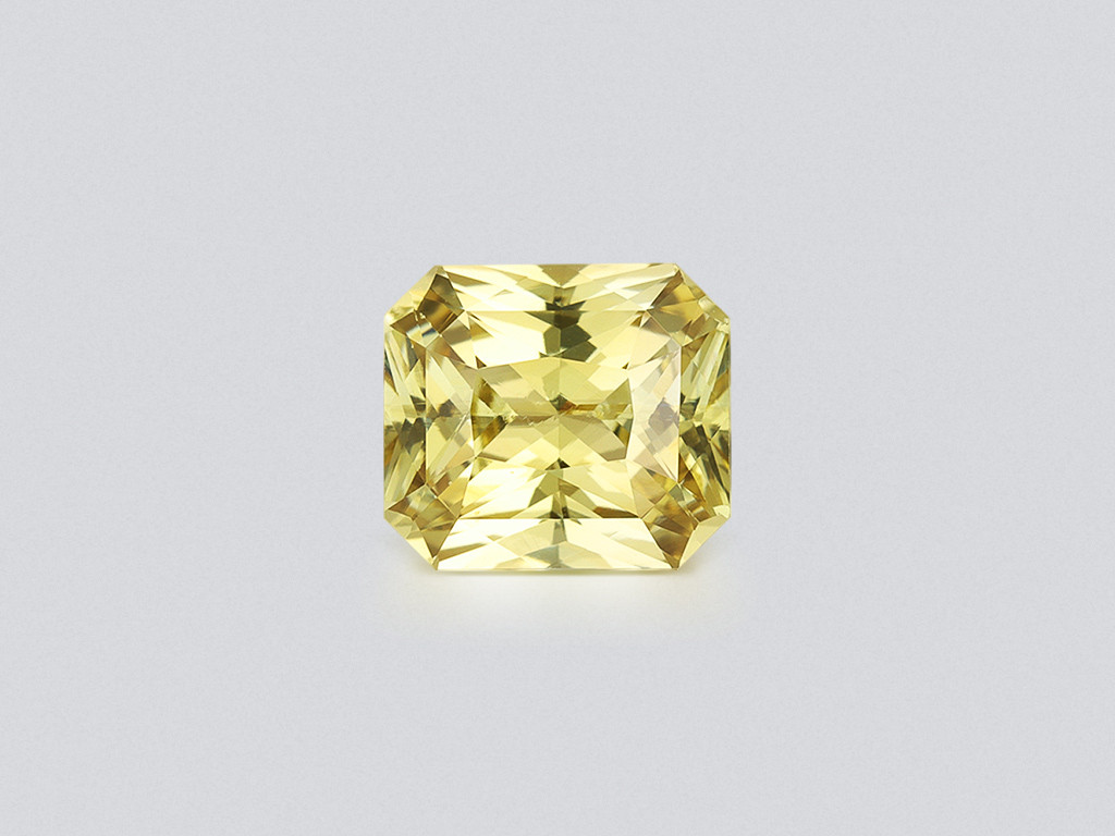 Yellow chrysoberyl radiant cut 3.02 carats, Sri Lanka Image №1