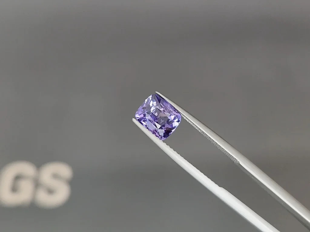 Unheated violet sapphire cushion cut 2.21 carats, Sri Lanka Image №3