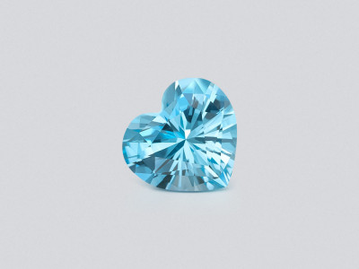 Topaz Sky Blue precision heart shape 13.49 carats, Madagascar photo