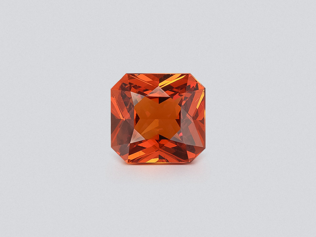Mandarin spessartine radiant cut 2.96 carats, Tanzania Image №1