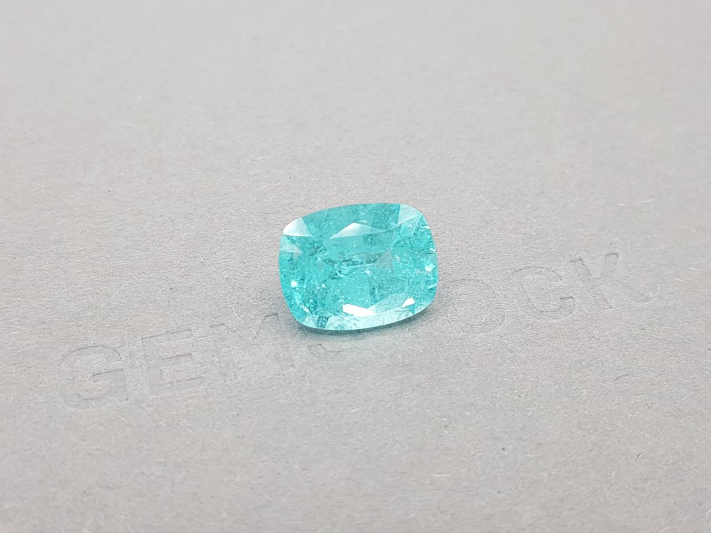 Cushion Cut Neon Paraiba Blue 6.78 ct Image №3