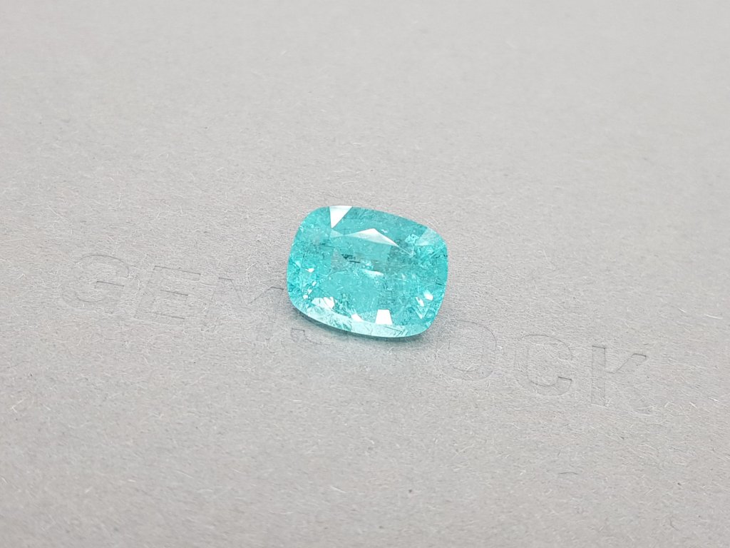 Cushion Cut Neon Paraiba Blue 6.78 ct Image №2