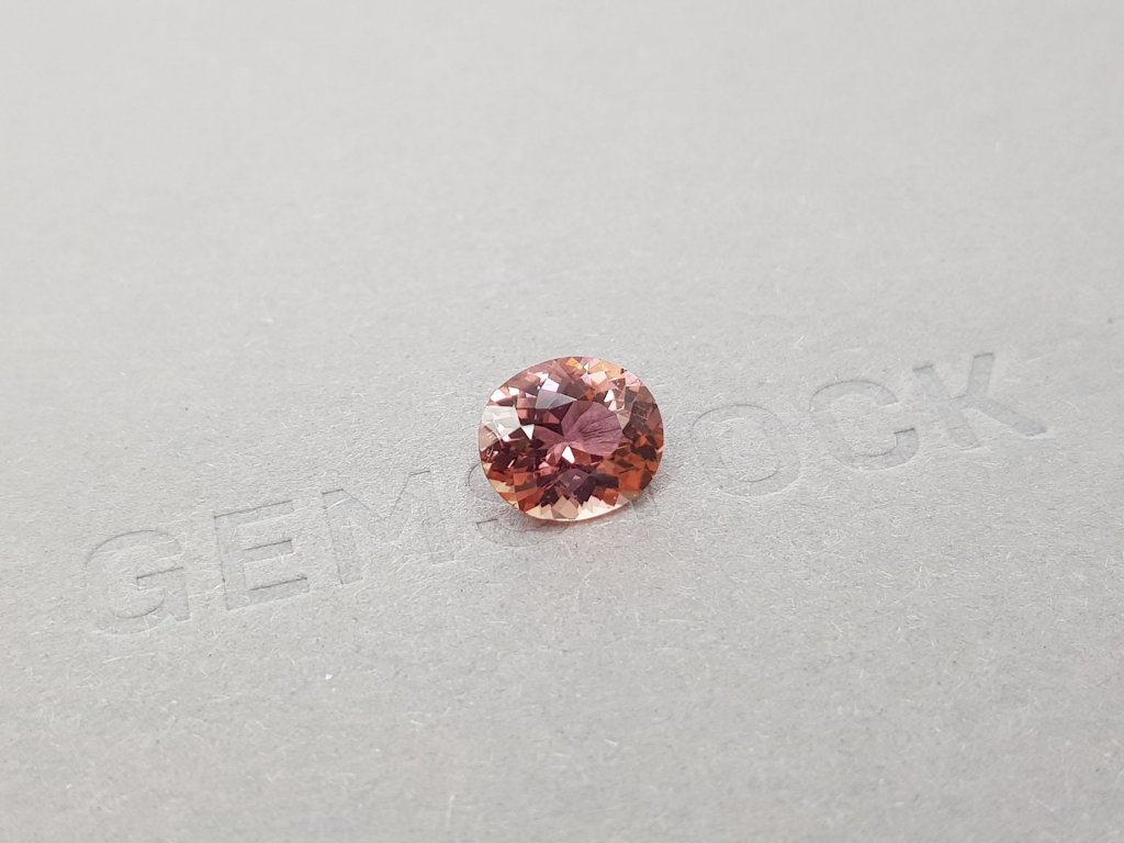 Bright pink oval cut tourmaline 2.32 ct, Afghanistan Image №3