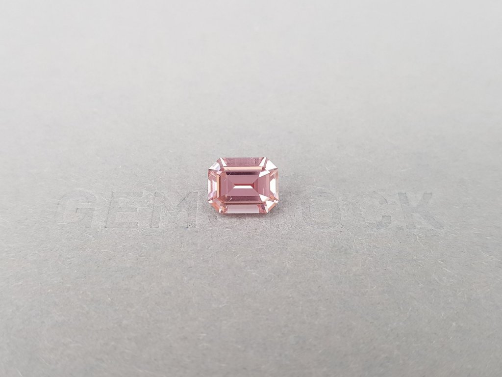 Octagon cut pink tourmaline, 2.97 ct, Congo Image №1