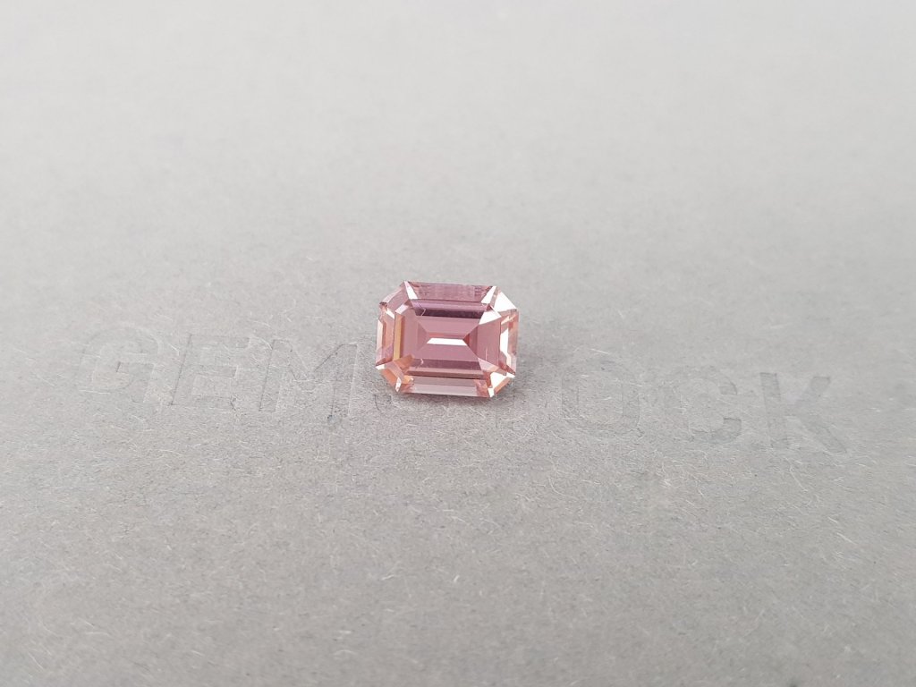 Octagon cut pink tourmaline, 2.97 ct, Congo Image №3