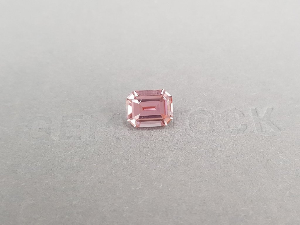 Octagon cut pink tourmaline, 2.97 ct, Congo Image №2
