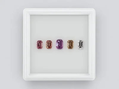 Cushion Cut Sapphire Set 2.02 Carats photo