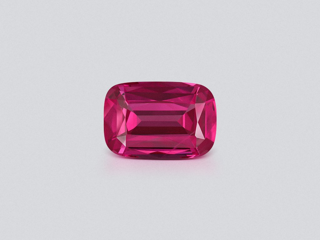 Spinel Mahenge Vibrant pink red cushion cut 4.37 carats, Tanzania Image №1