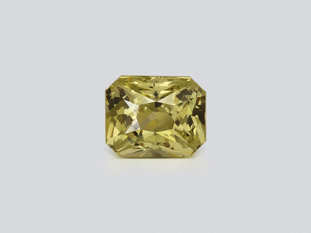 Yellow green chrysoberyl radiant cut 1.53 carats, Sri Lanka Image №1