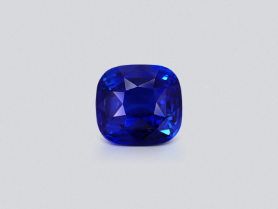 Large sapphire Royal Blue cushion cut 13.22 carats, Sri Lanka  photo