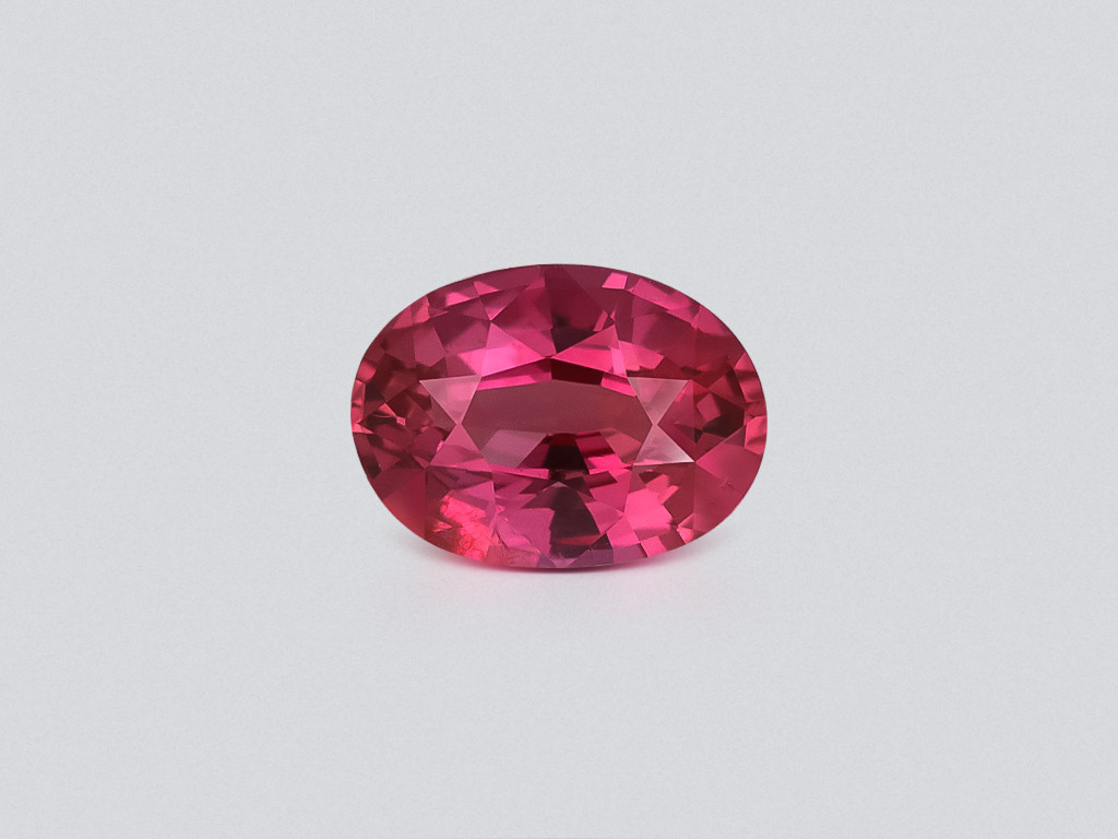 Unheated sapphire Vibrant pink red oval cut 1.01 carats, Mozambique Image №1