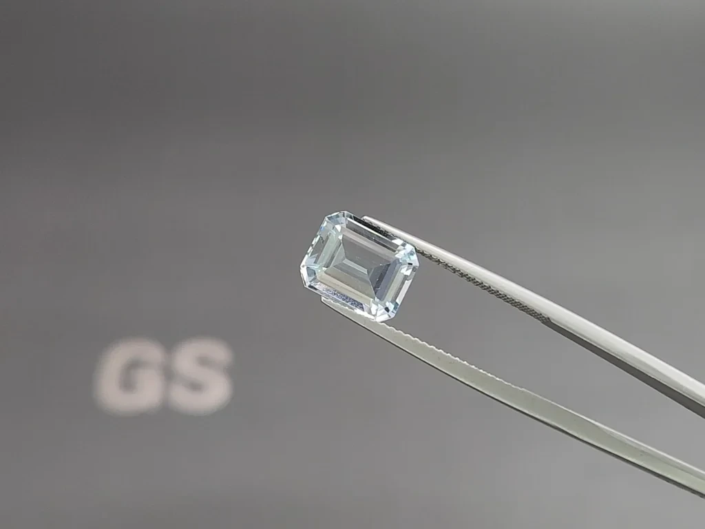 Aquamarine octagon cut 2.94 carats, Madagascar  Image №3