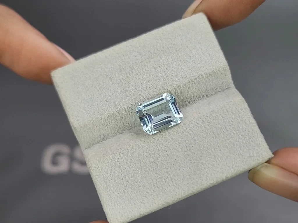 Aquamarine octagon cut 2.94 carats, Madagascar  Image №4