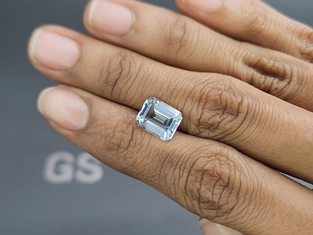 Aquamarine octagon cut 2.94 carats, Madagascar  Image №2