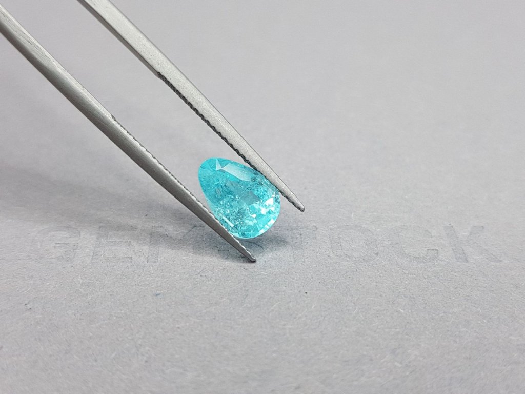 Bright blue neon Paraiba 1.91 ct, Brazil Image №4