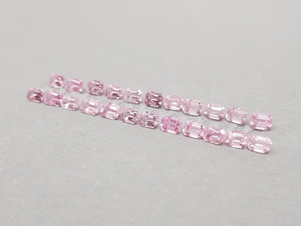 Octagon-cut pink spinel set 4.84 ct, Tanzania Image №4