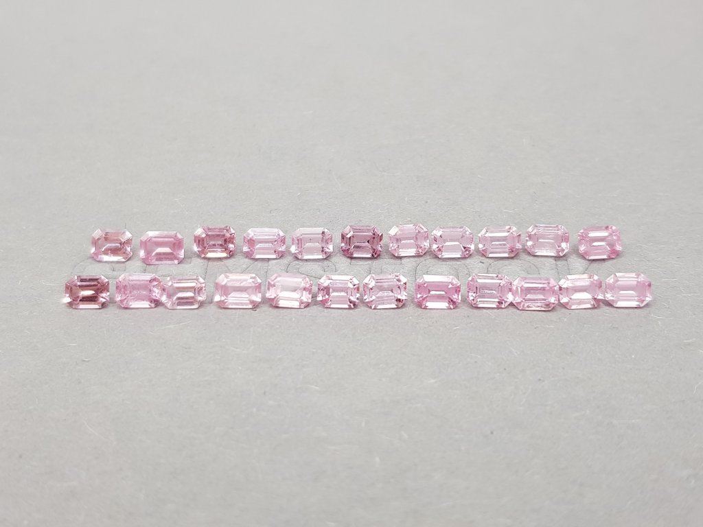 Octagon-cut pink spinel set 4.84 ct, Tanzania Image №2