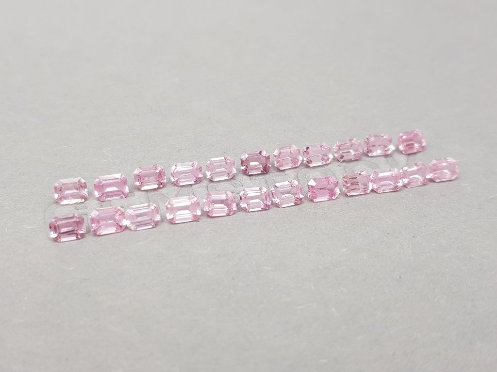 Octagon-cut pink spinel set 4.84 ct, Tanzania Image №3