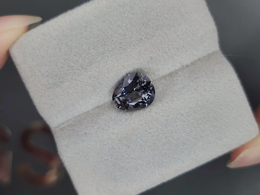 Gray spinel in fancy cut 2.69 carats Image №4