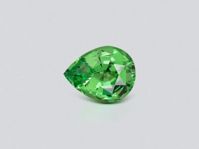 Neon Green tsavorite garnet in pear cut 2.34 carats, Tanzania photo