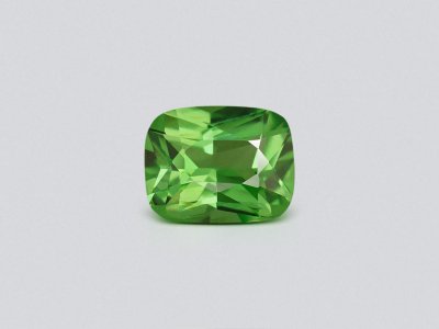 Intense Green tsavorite garnet in cushion cut 0.81 carats, Tanzania photo