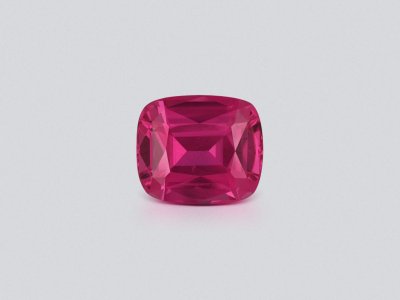 Spinel Mahenge Vibrant pink red cushion cut 3.40 carats, Tanzania   photo