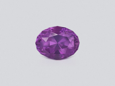 Purple sapphire oval cut 4.14 carats, Sri Lanka photo